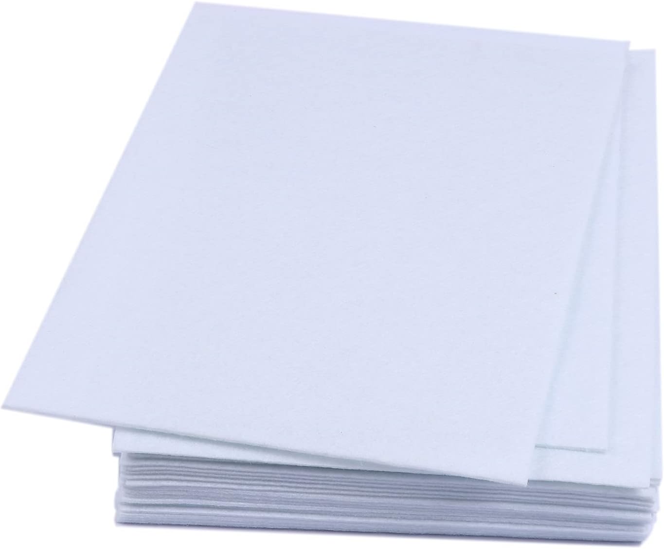 3mm White Stiff Felt 6x8.5 Sheet