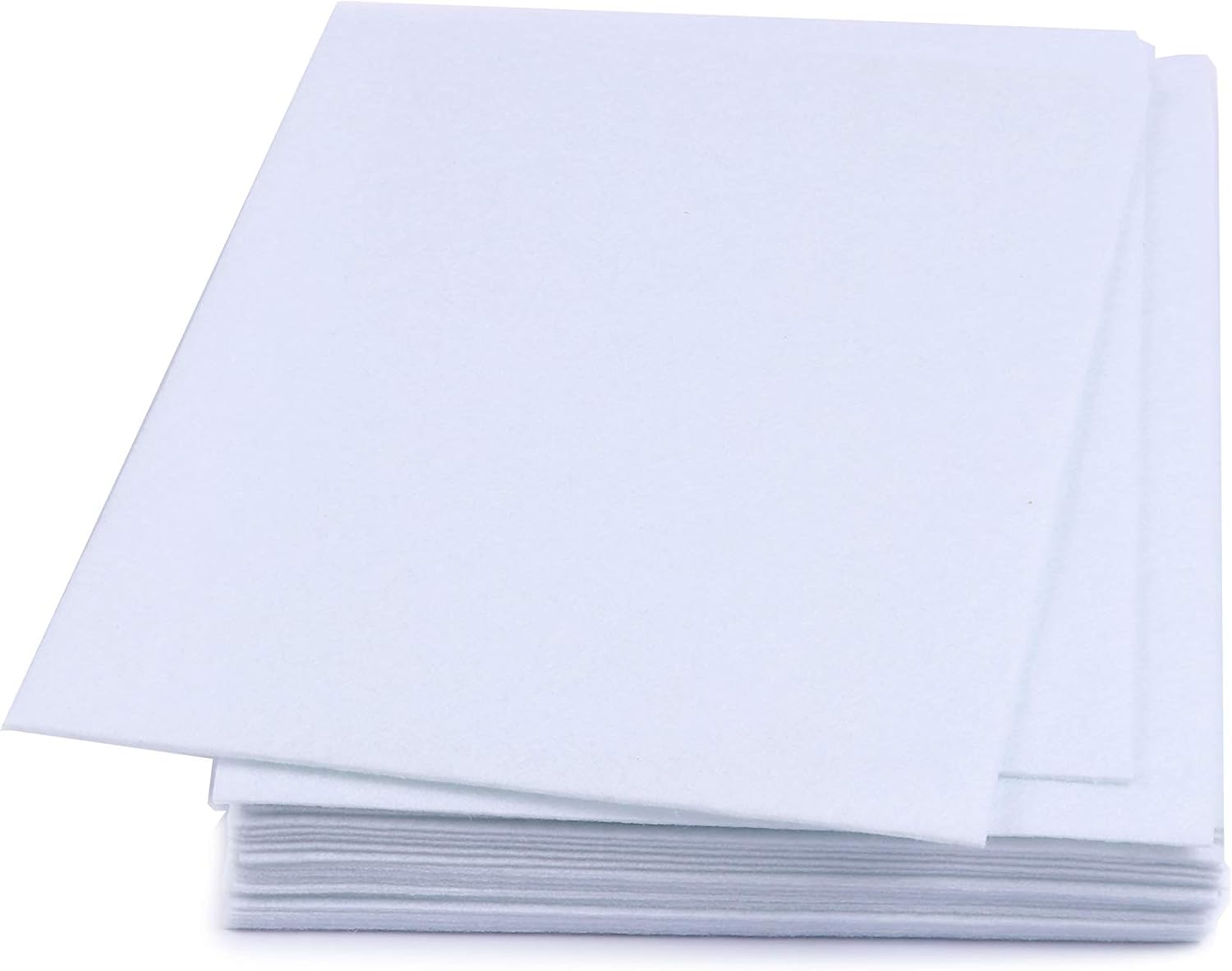 2mm White Stiff Felt 6x8.5 Sheet