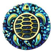 Dark Blue Turtle Cabochons Set