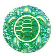 Green Turtle Cabochons Set