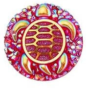 Red Turtle Cabochons Set