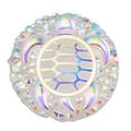 Crystal White Turtle Cabochons Set