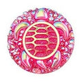 Hot Pink Turtle Cabochons Set