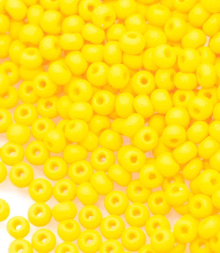 Matte Dark Yellow Permalux Czech Seed Bead 11/0
