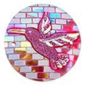 Red Hummingbird Cabochons Set