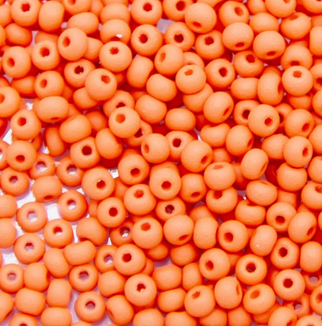 Matte Orange Permalux Czech Seed Bead 11/0