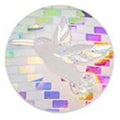 Crystal White Hummingbird Cabochons Set