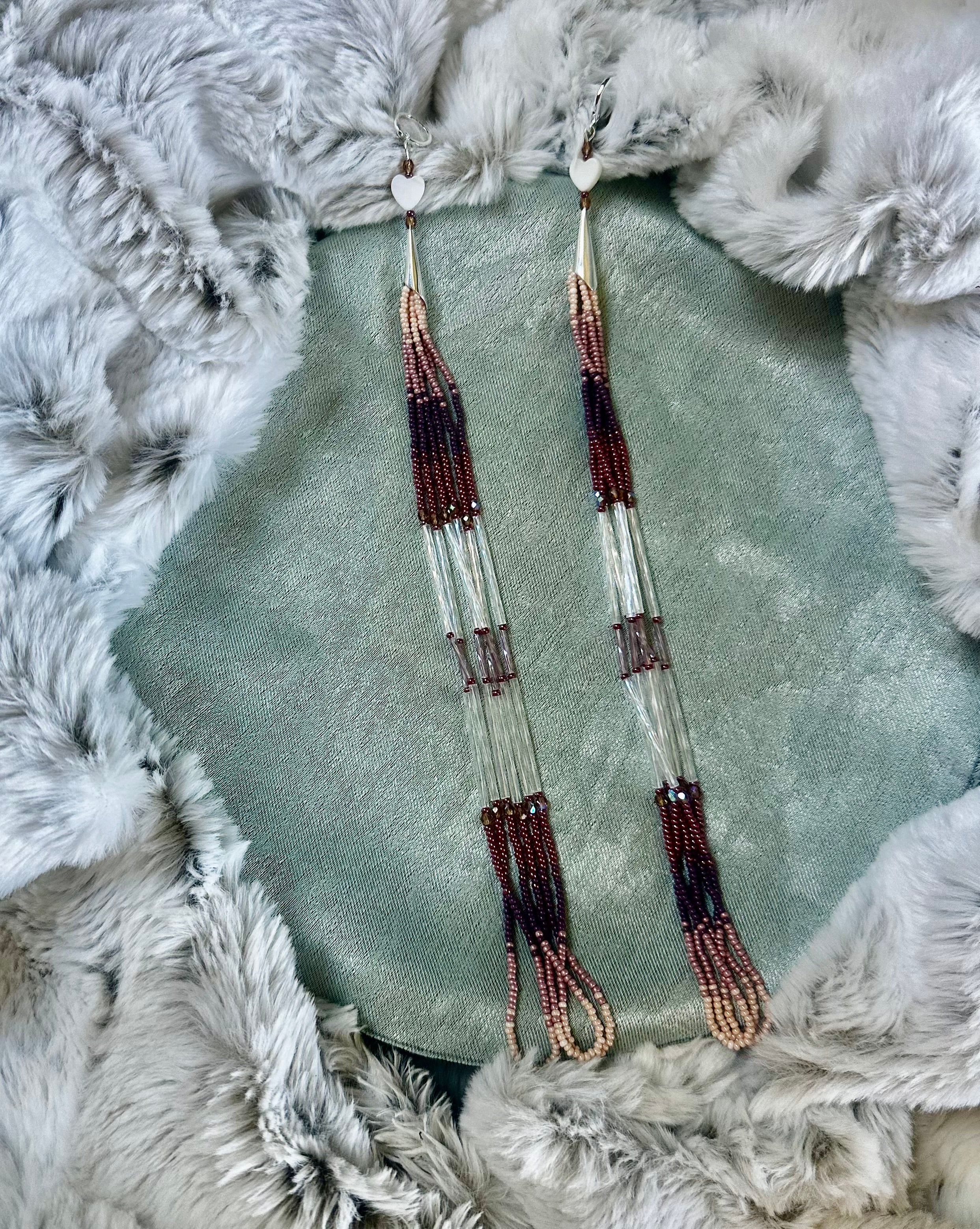Orchid Echo 9" Duster Earrings