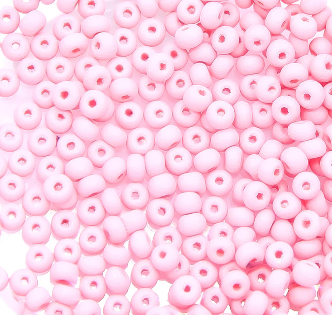 Matte Pink Permalux Czech Seed Bead 11/0