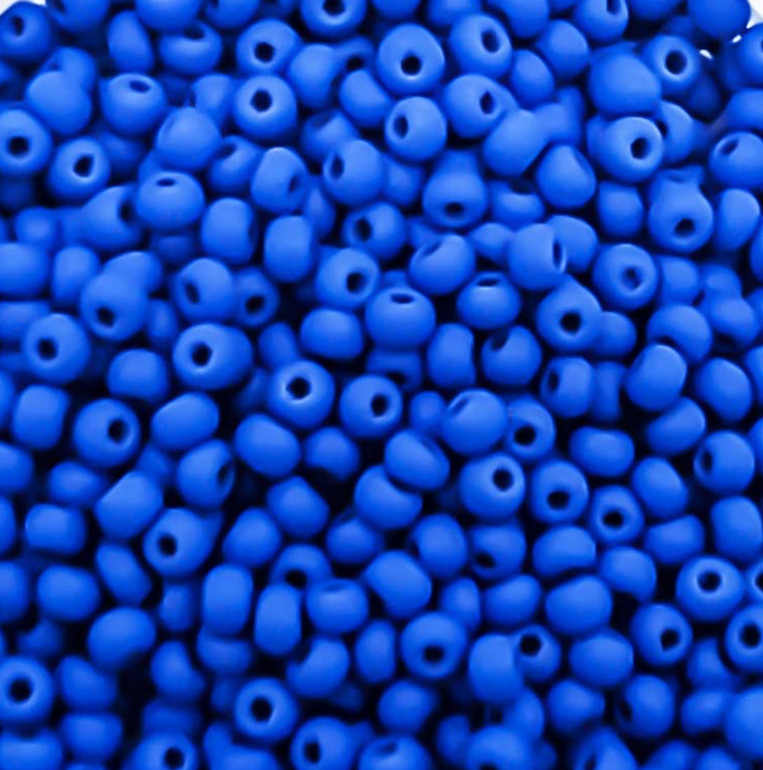 Matte Blue Permalux Czech Seed Bead 11/0