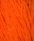 Silk Opal Bright Orange Czech Seed Bead 11/0