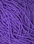 Silk Opal Bright Purple Czech Seed Bead 11/0
