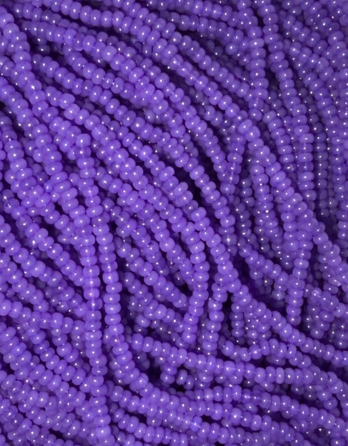 Silk Opal Bright Purple Czech Seed Bead 11/0