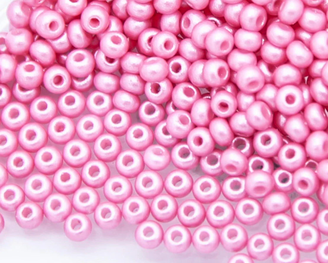 Luster Baby Pink Permalux Czech Seed Bead 11/0