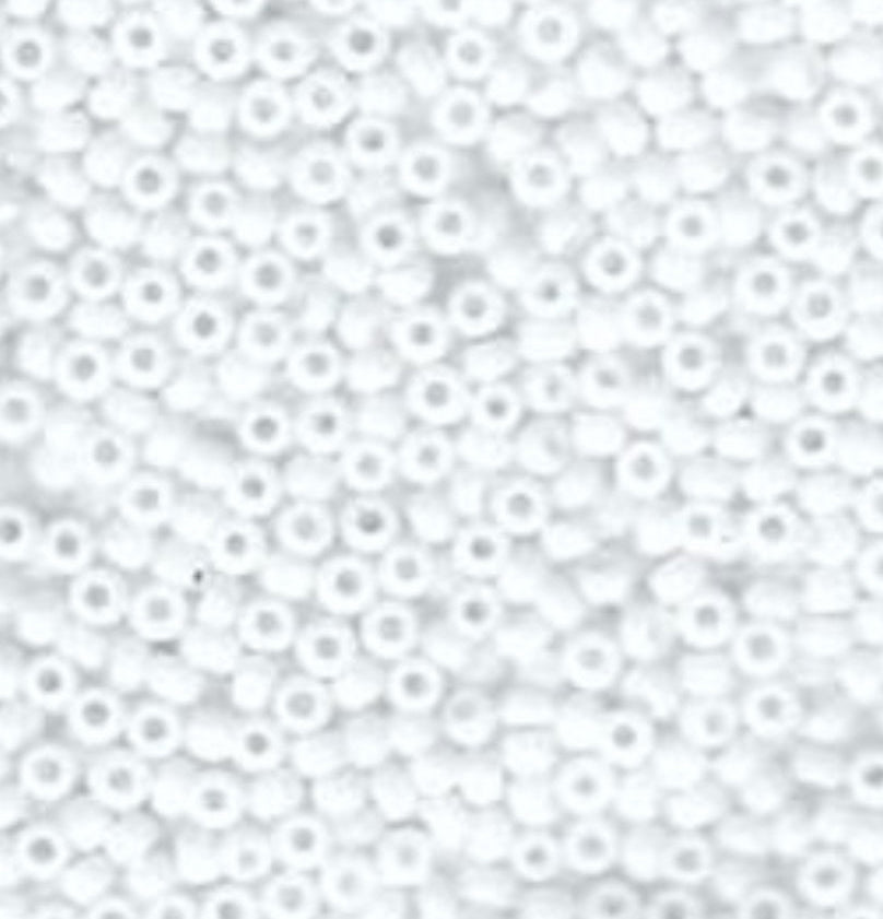 Matte White Czech Seed Bead 11/0