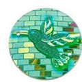 Green Hummingbird Cabochons Set