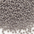 Matte Grey Czech Seed Bead 11/0