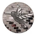 Gun Metal Hummingbird Cabochons Set