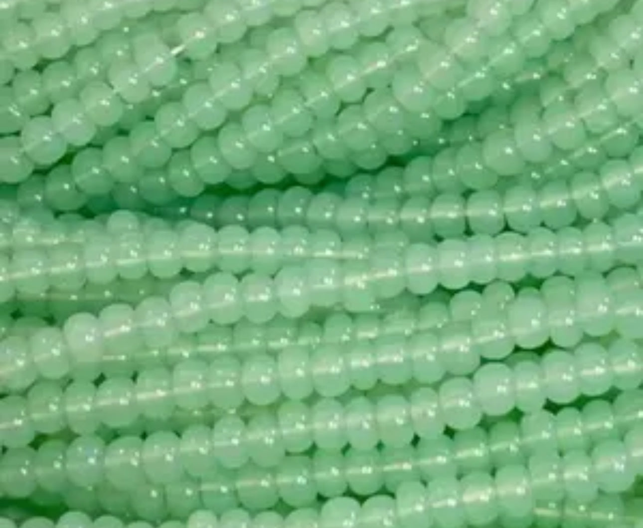 Opal Green Czech Seed Bead 11/0