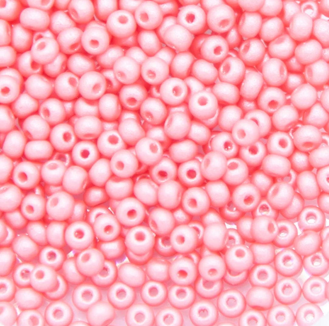Luster Pink Permalux Czech Seed Bead 11/0