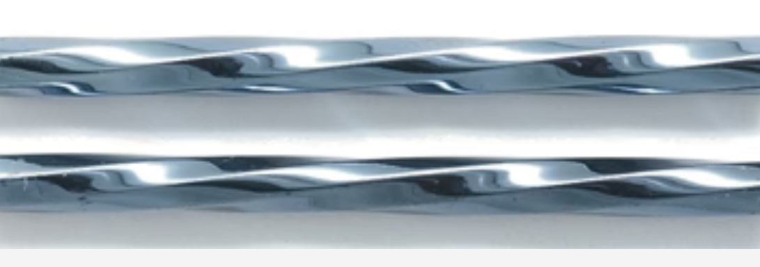 Gunmetal 30mm Twisted Bugles