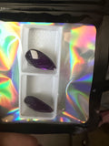 M Set royal Purple K9 Crystal Teardrop