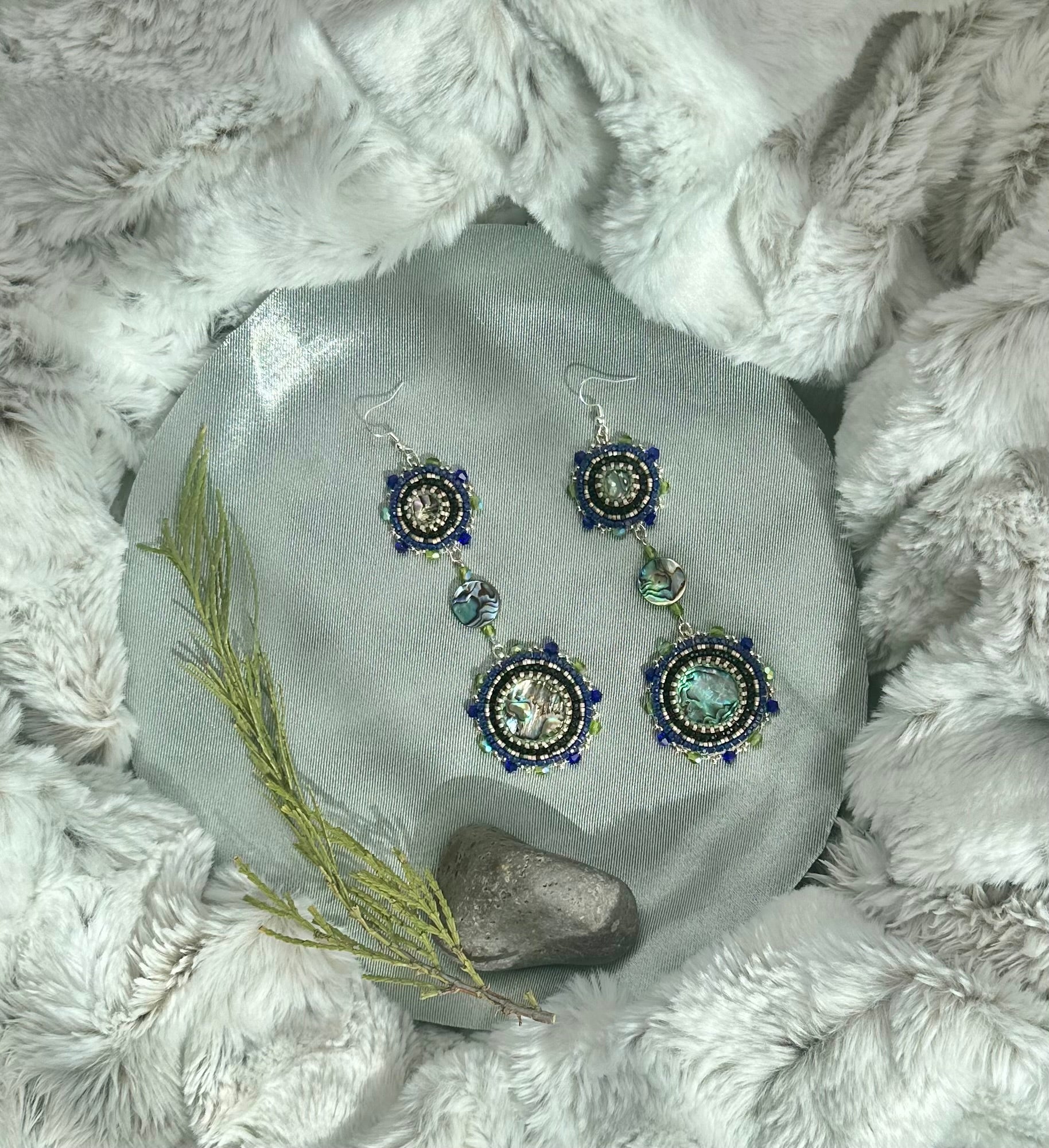 Lake Odell Abalone Earrings