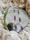 Purple Neon Daydream Duster Earrings