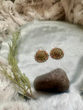 Mini Olive Firelight Earrings