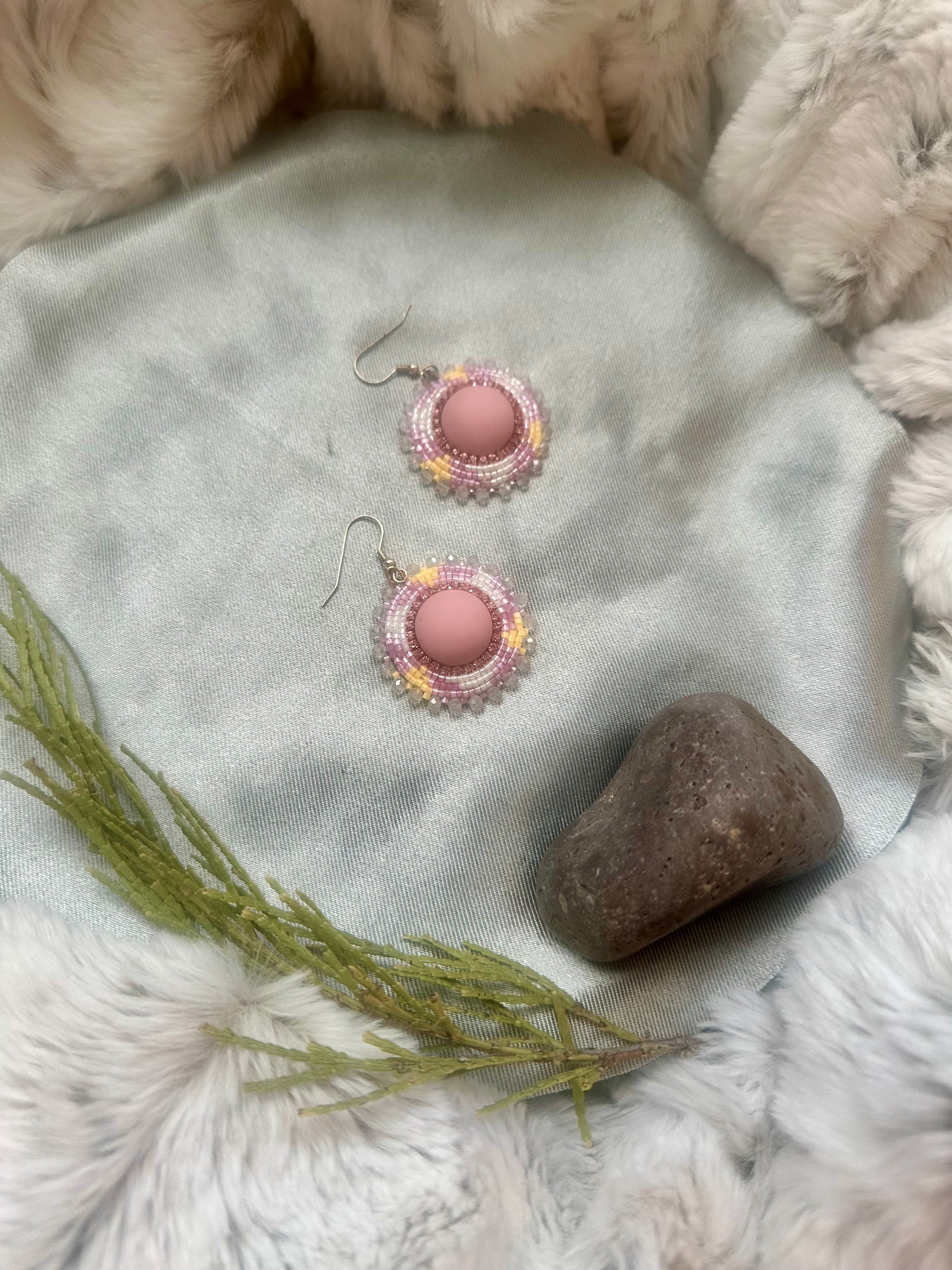 Mini Pink Earrings
