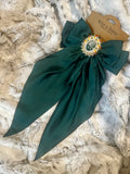 Dark Teal/Forrest Green Stoneheart Bow